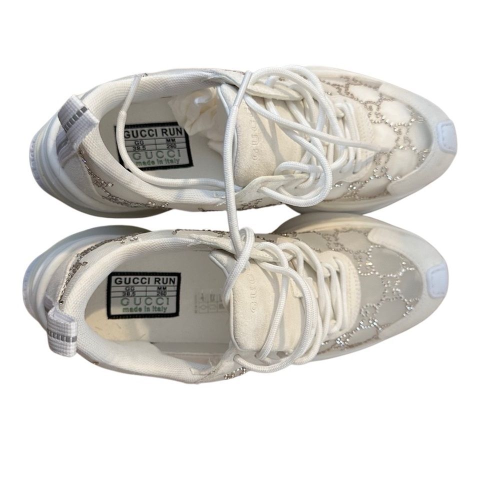 Gucci crystal GG sneaker size 38.5 - Picture 6 of 10